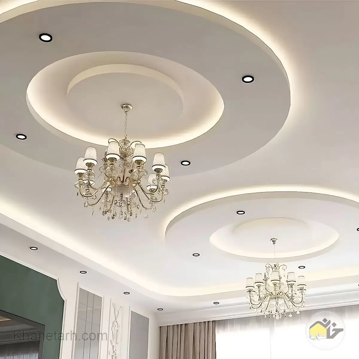 اجرای سقف کناف ساده در بازسازی آپارتمان
